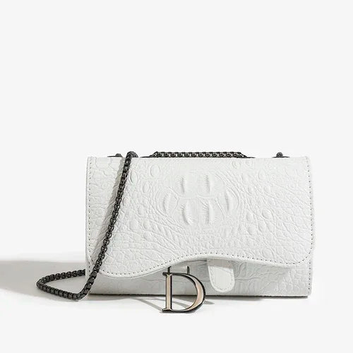 Luxurious Women's Sequined Crossbody Handbag With Chains - Smarsty