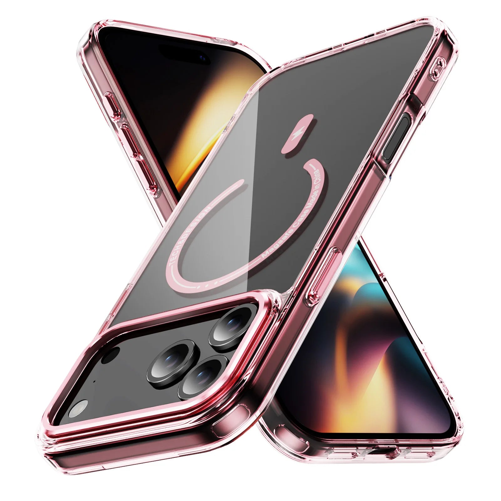 Luxury Phantom HD Transparent for Magsafe Magnetic Phone Case for iPhone 17 Air 16 15 14 Plus 13 12 11 Pro Max Shcokproof Cover