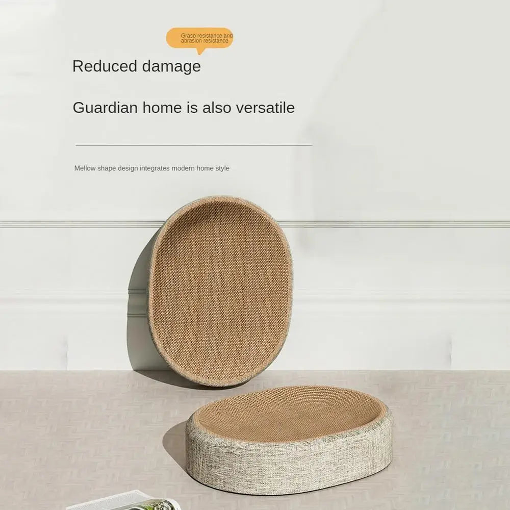 Oval Scratch Pad Cat Bed for Comfort and Play - Smarsty