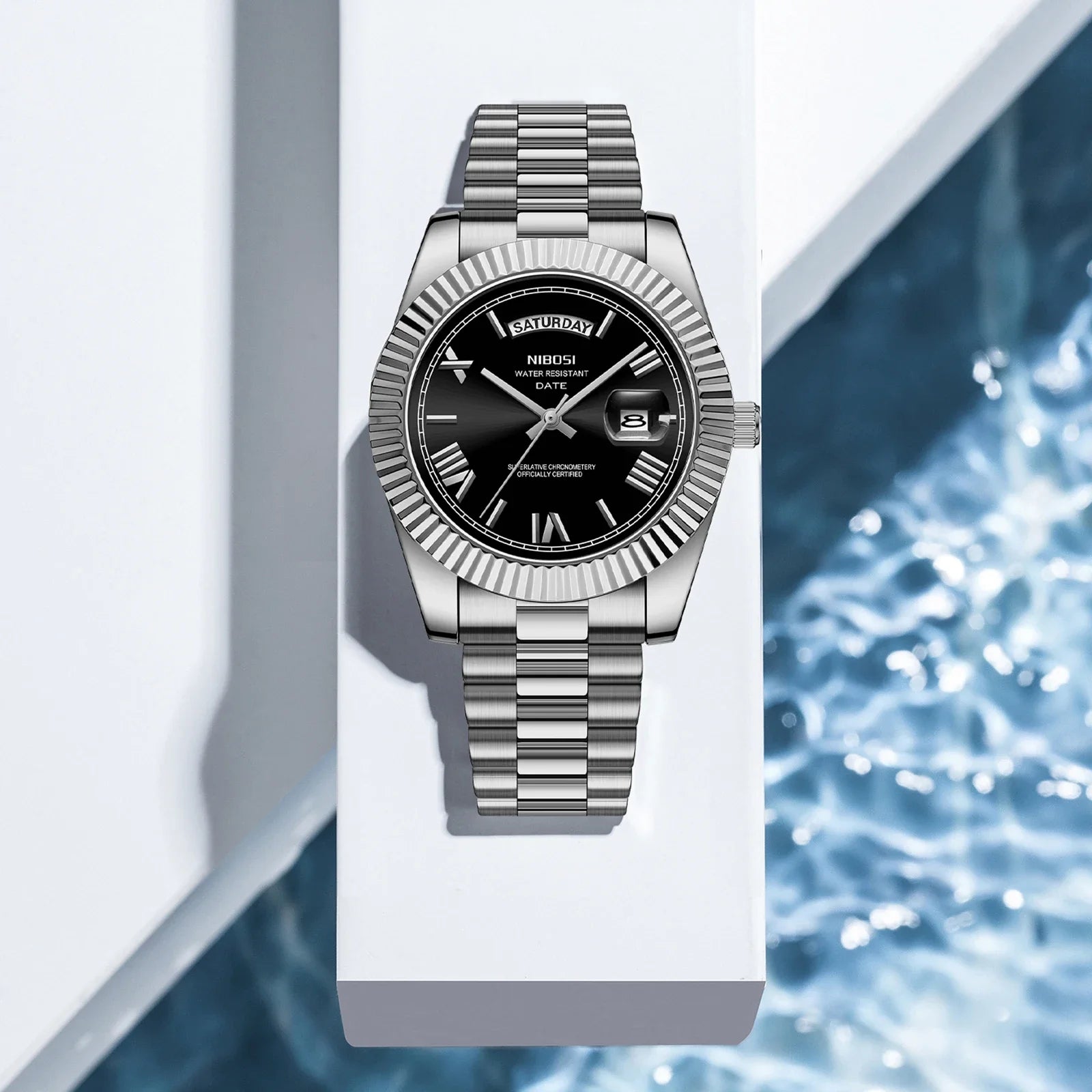 NIBOSI Luxury Stainless Steel Quartz Watch for Men - Smarsty