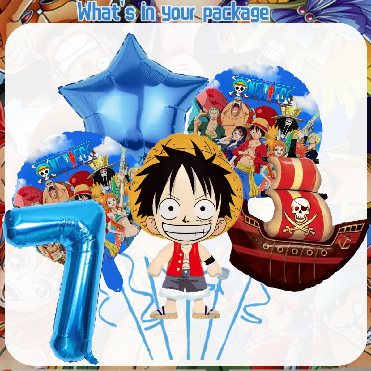 One Piece Birthday Party Disposable Tableware Set - Smarsty