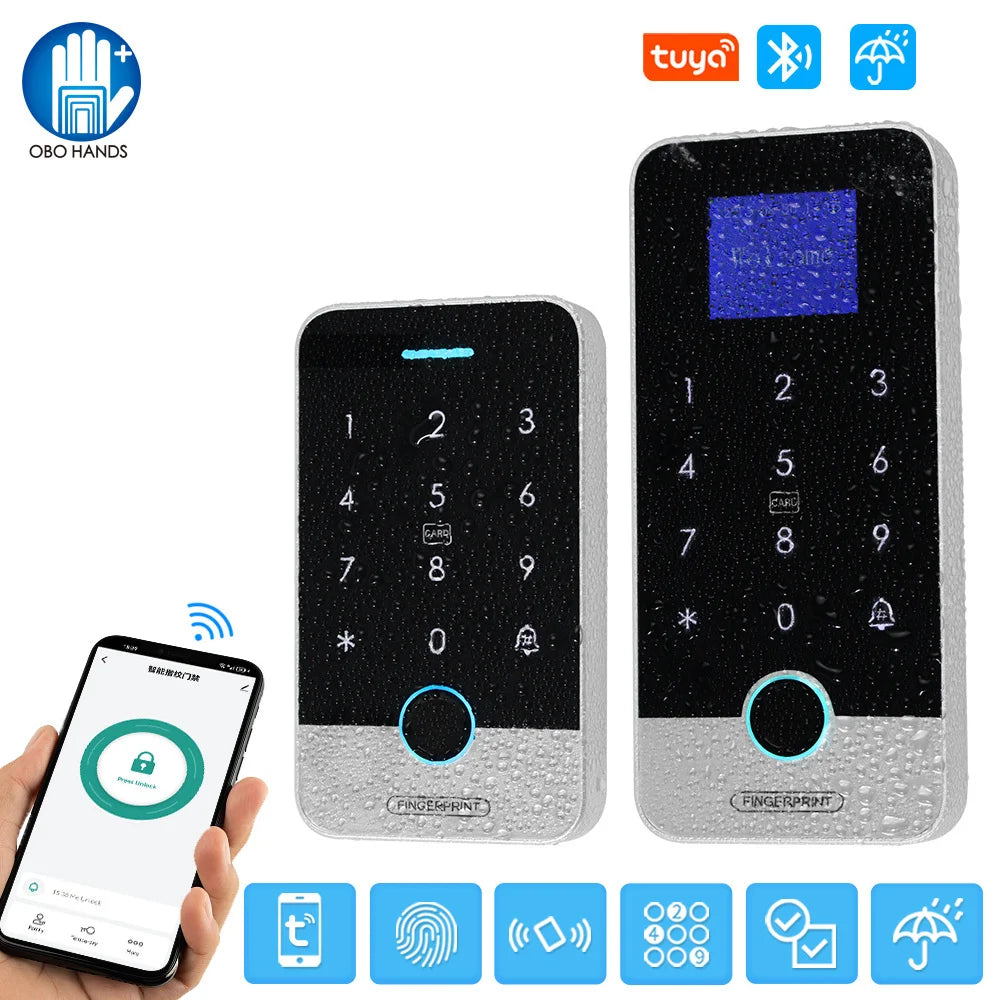 Waterproof Bluetooth Fingerprint Access Control Keypad - Smarsty