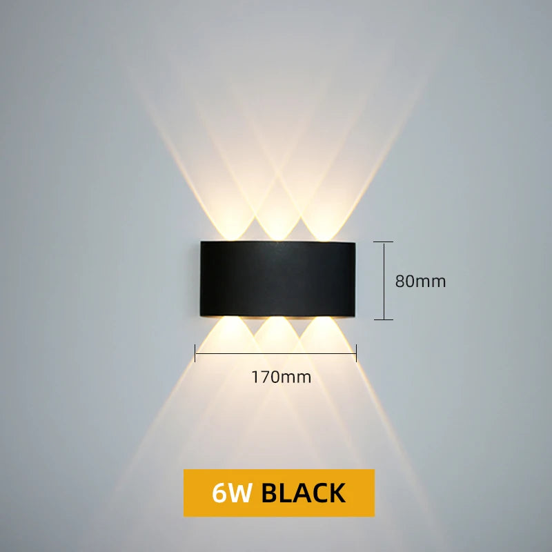 Waterproof Aluminum LED Wall Lamp for Indoor and Outdoor Use - Smarsty
