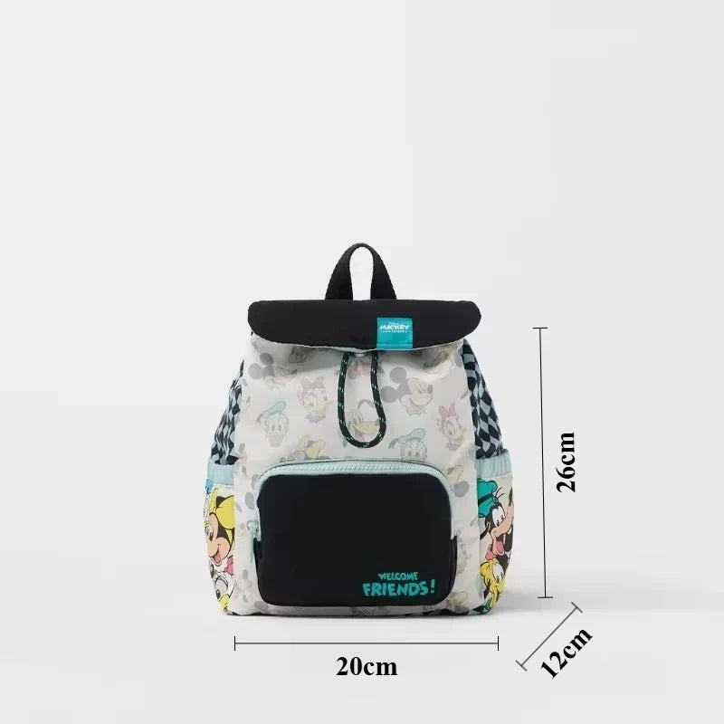 Mickey Mouse Canvas Backpack Large Capacity School Bag - Smarsty