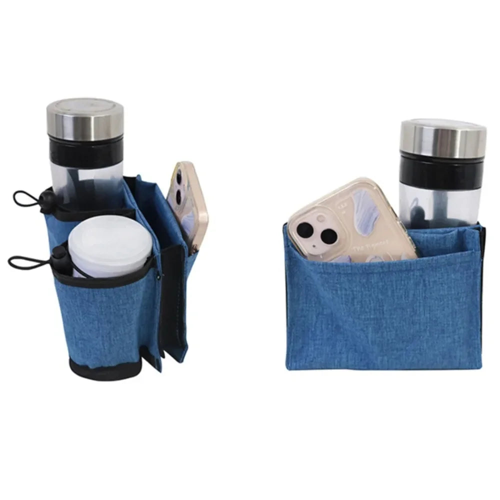 Travel Luggage Cup Holder Durable Free Hand Suitcase Drink Bag Travel Milk Tea Coffee Mugs Holder Fits All Suitcase Handles