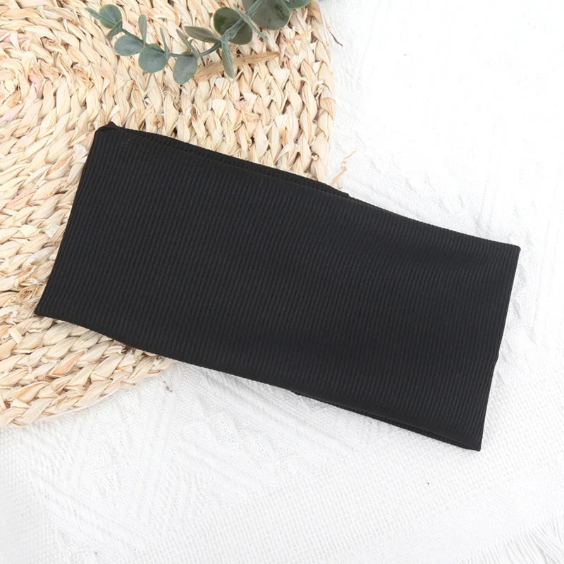 Elastic Solid Color Headbands For Running Non Slip Comfort - Smarsty