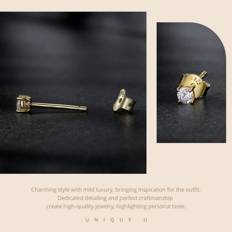 Moissanite Earrings 925 Sterling Silver D Color Studs - Smarsty