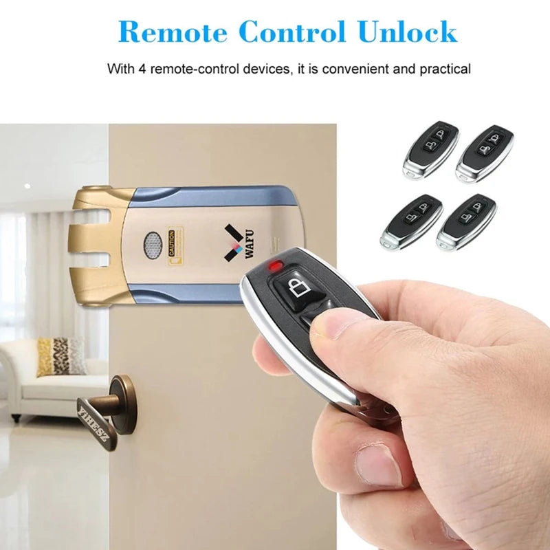 Smart Invisible Deadbolt Door Lock with Remote Control - Smarsty