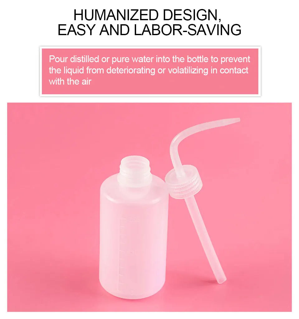 Eyelash Cleaning Bottle with Curved Spout 250ml 500ml - Smarsty