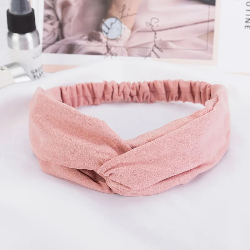 2024 New Design Fashion Women Summer Style Headbands Bohemian Girl Cross Turban Bandage Bandanas Hairbands Hair Accessories - Smarsty