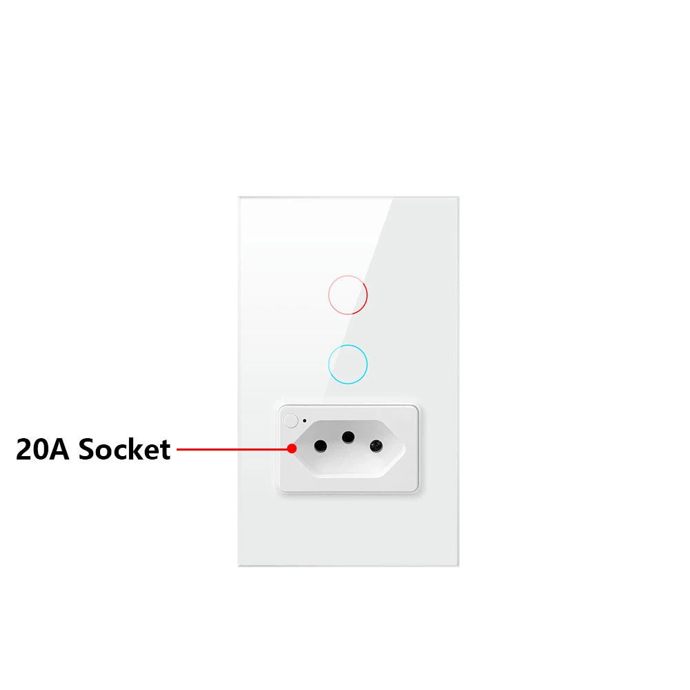 AVATTO Smart Light Switch with WiFi Control and 20A Socket - Smarsty