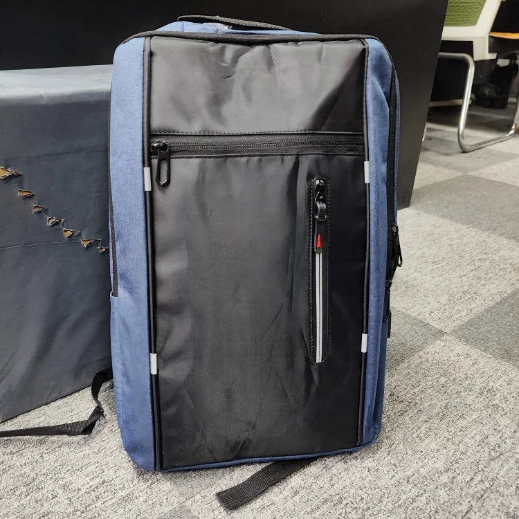 Men's Waterproof Oxford Laptop Backpack 15.6 Inch with USB Charging Port High Capacity Business Travel School Bag - Smarsty