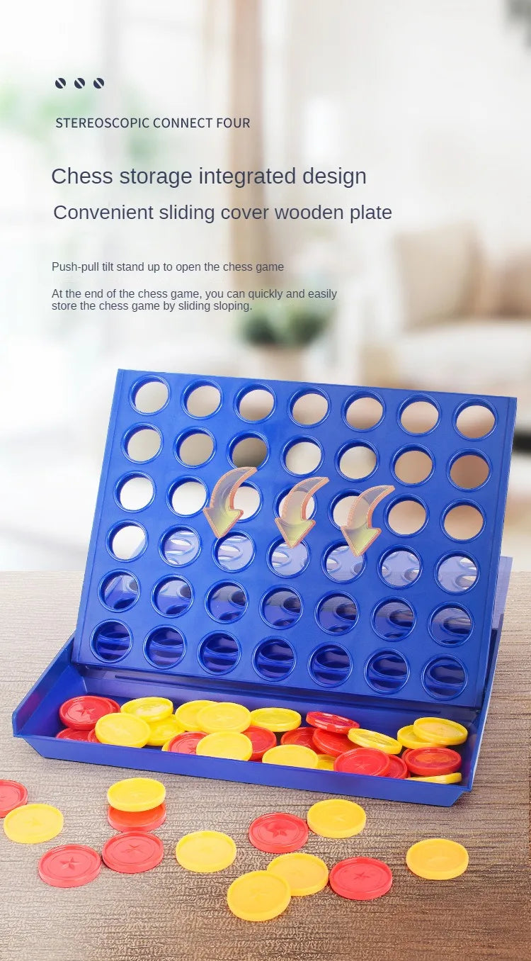 Four In A Row Bingo Chess Connect Classic Family Board Game Toys Fun Educational Toy for Kids Children Entertainment Game by Smarsty