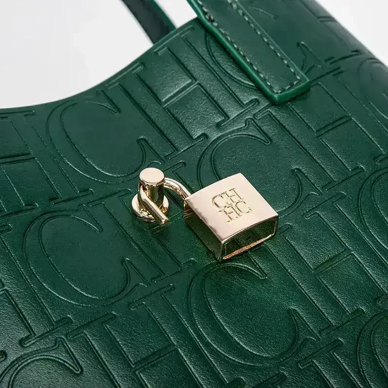 Large Capacity Handbag With Lock Design Luxury Crossbody - Smarsty