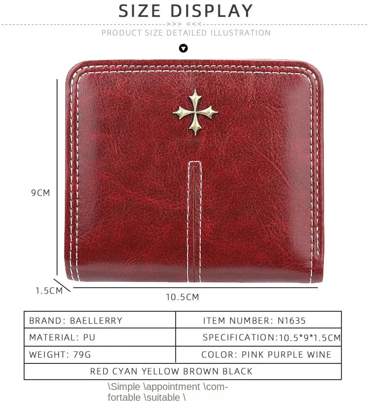 2023 New Mini Women Wallets Free Name Engraving Fashion Small Wallets Zipper PU Leather Quality Female Purse Card Holder Wallet