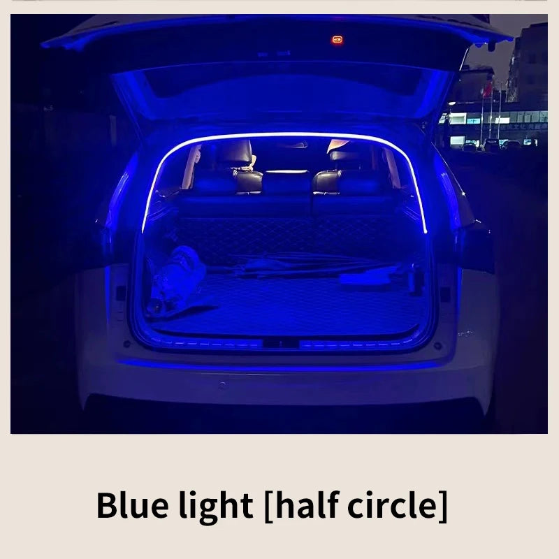 Car high brightness trunk lighting ambient light interior decoration LED wiring free automatic sensing tailgate light strip - Smarsty