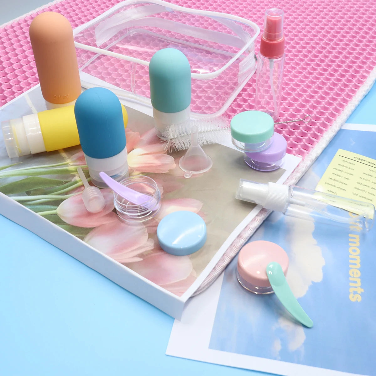 Leak Proof Travel Bottle Set for Toiletries 16 Pack - Smarsty