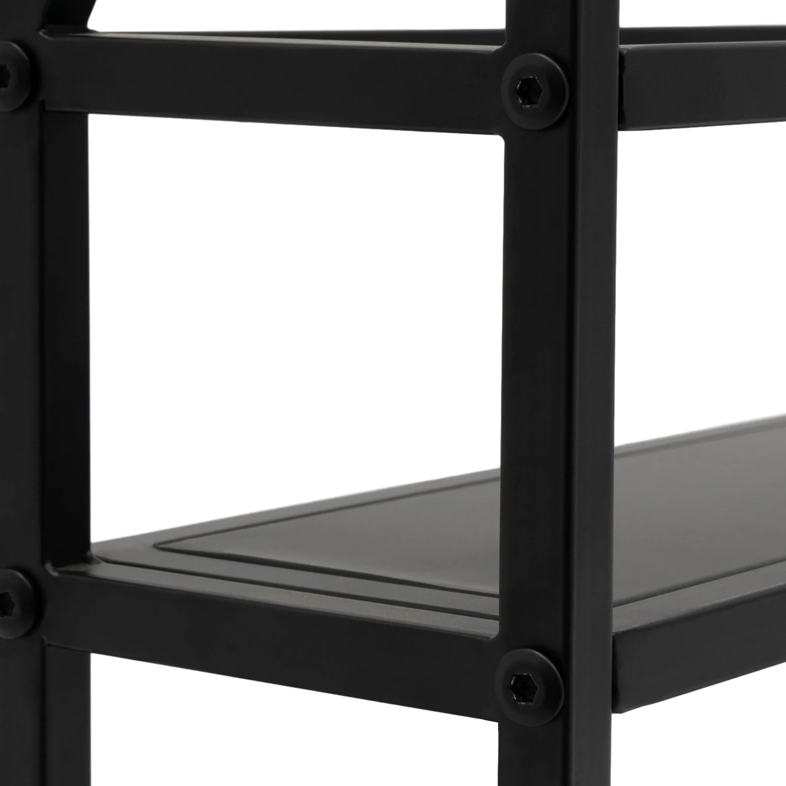 Wall Mounted Wine Rack Glass Holder 12 Bottles 7 Goblet Metal Shelf 2 Layer for Home Bar, 80cm Black - Smarsty