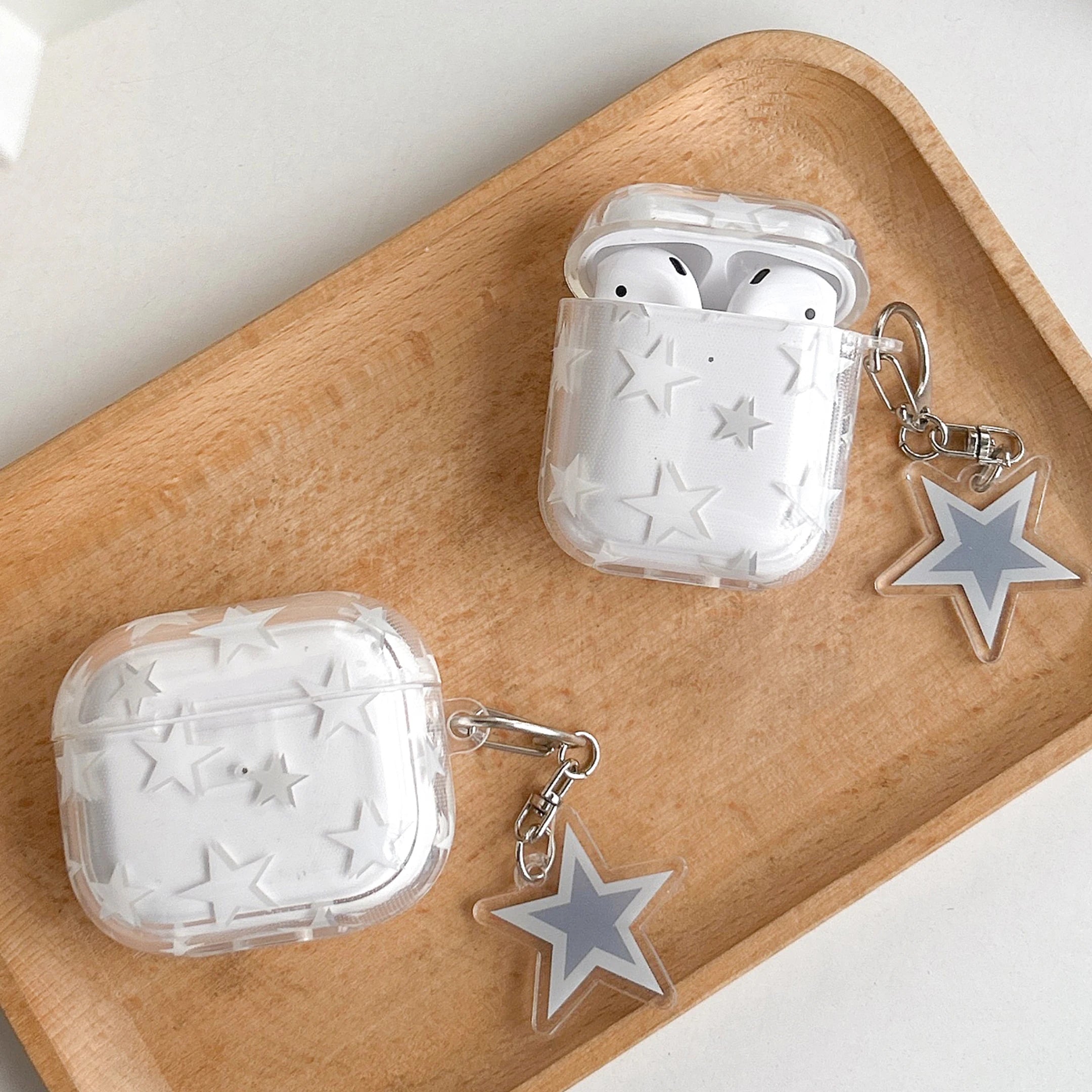 Wireless Bluetooth Earphone Case with Star Pattern - Smarsty