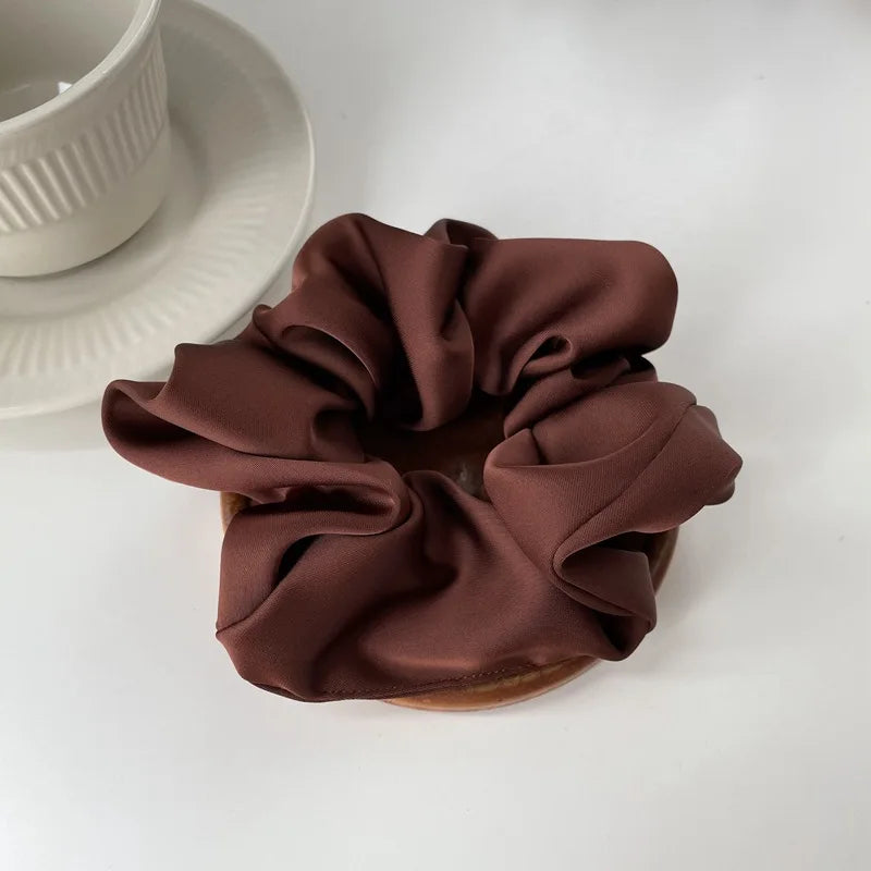 Satin Scrunchies Hair Accessories Gentle Soft Hold Premium - Smarsty