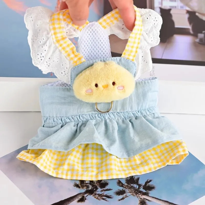 Lace Dog Harness Dress for Small Breed Comfort - Smarsty