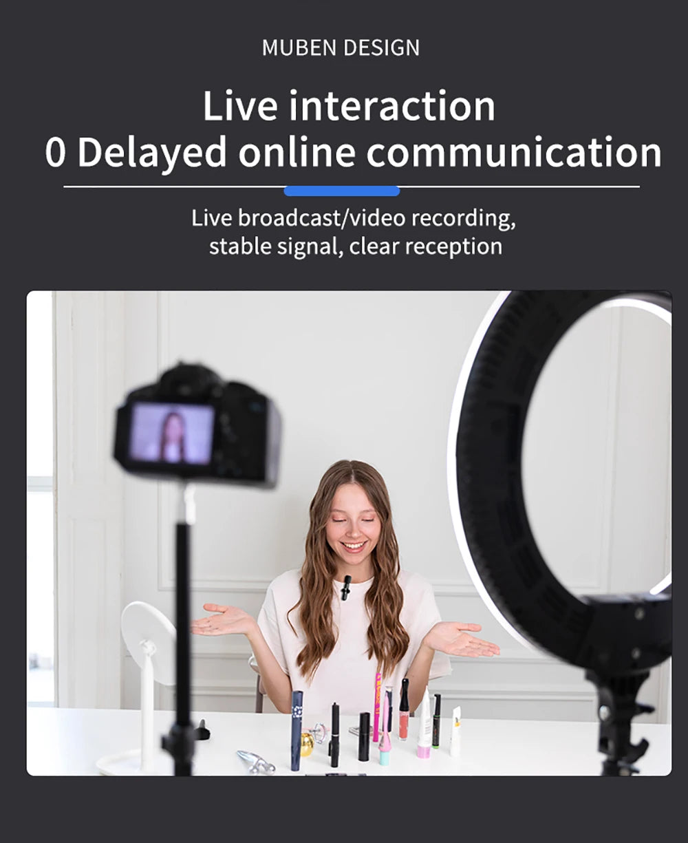 Wireless Lavalier Microphone for iPhone and Android - Smarsty