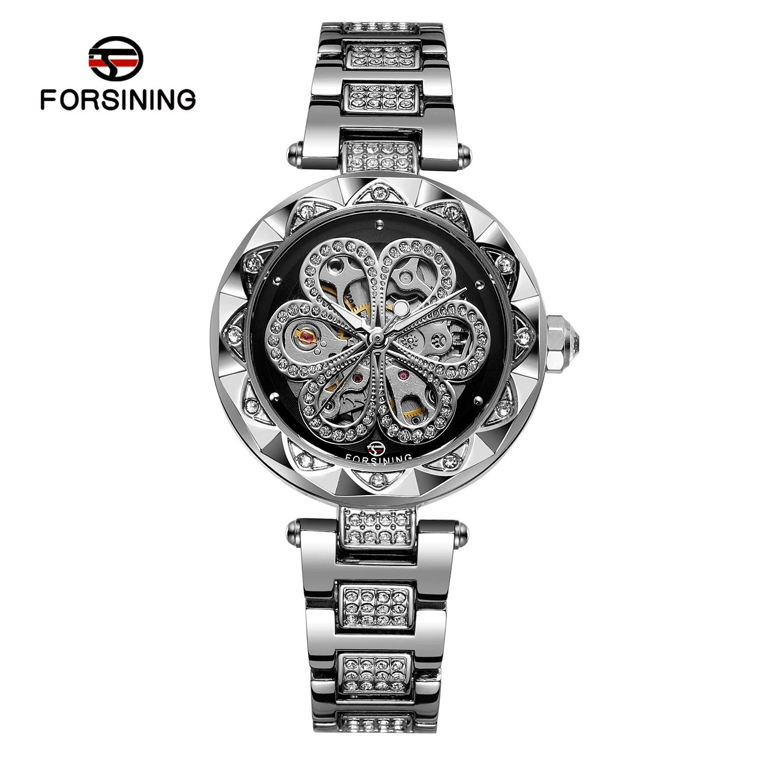 Forsining Women's Skeleton Watch with Luminous Hands - Smarsty