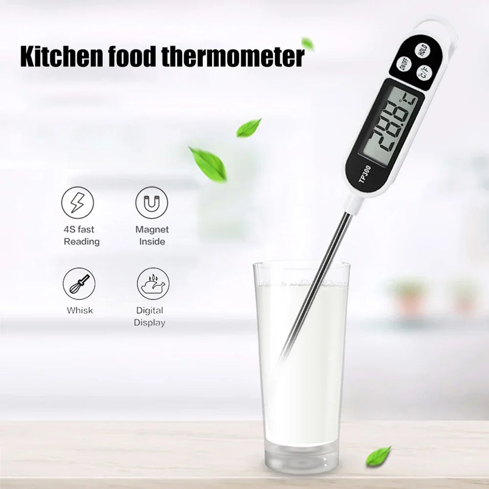 Xiaomi Digital Kitchen Food Thermometer Stainless Steel Electronic Temperature Gauge Tool Thermometer For Milk BBQ Meat Cooking