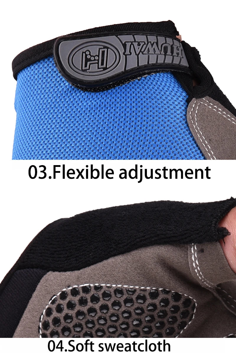 Breathable Anti Slip Half Finger Cycling Gloves for Men and Women - Smarsty