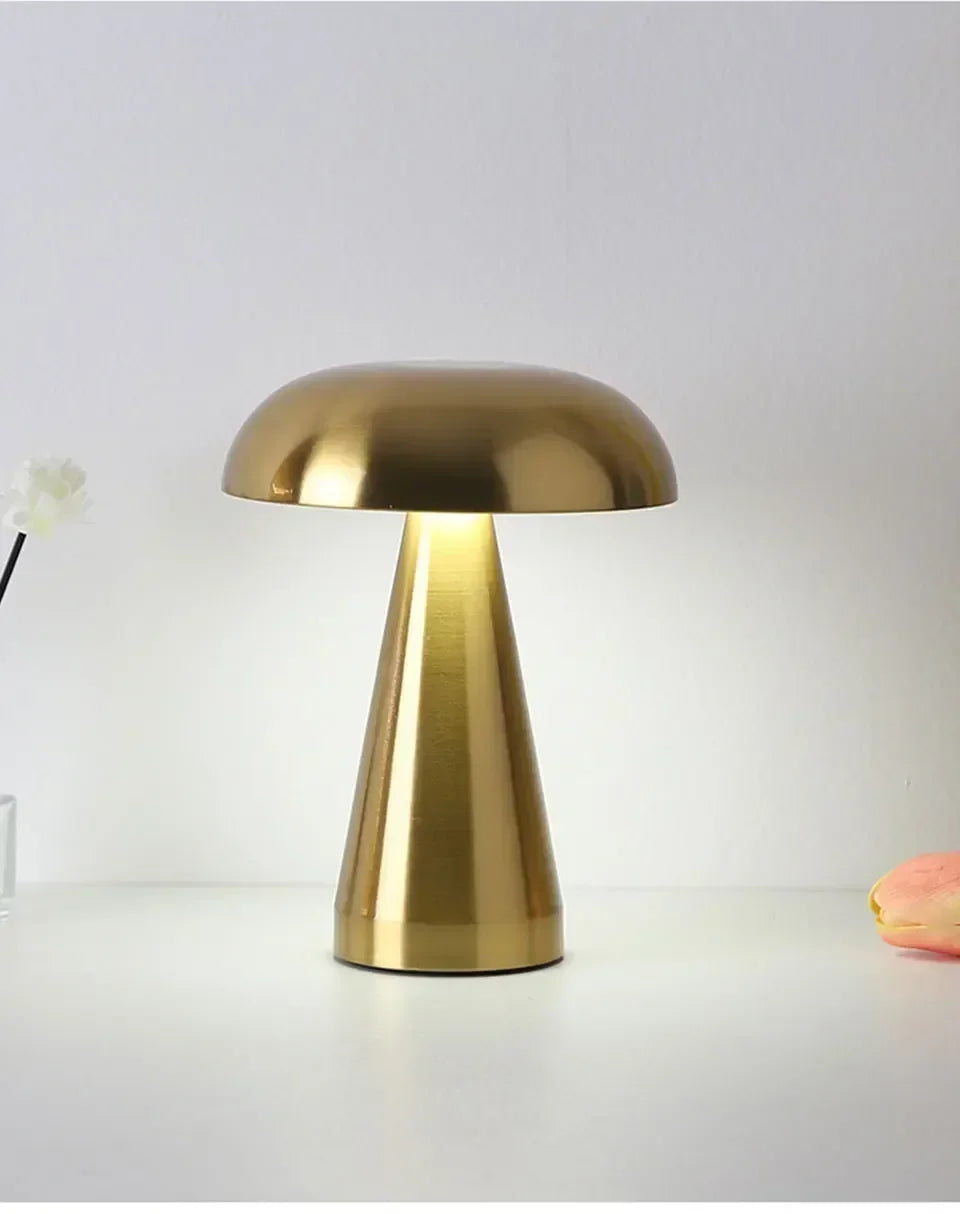 Retro Mushroom LED Touch Sensor Table Lamp for Bedroom Decor - Smarsty