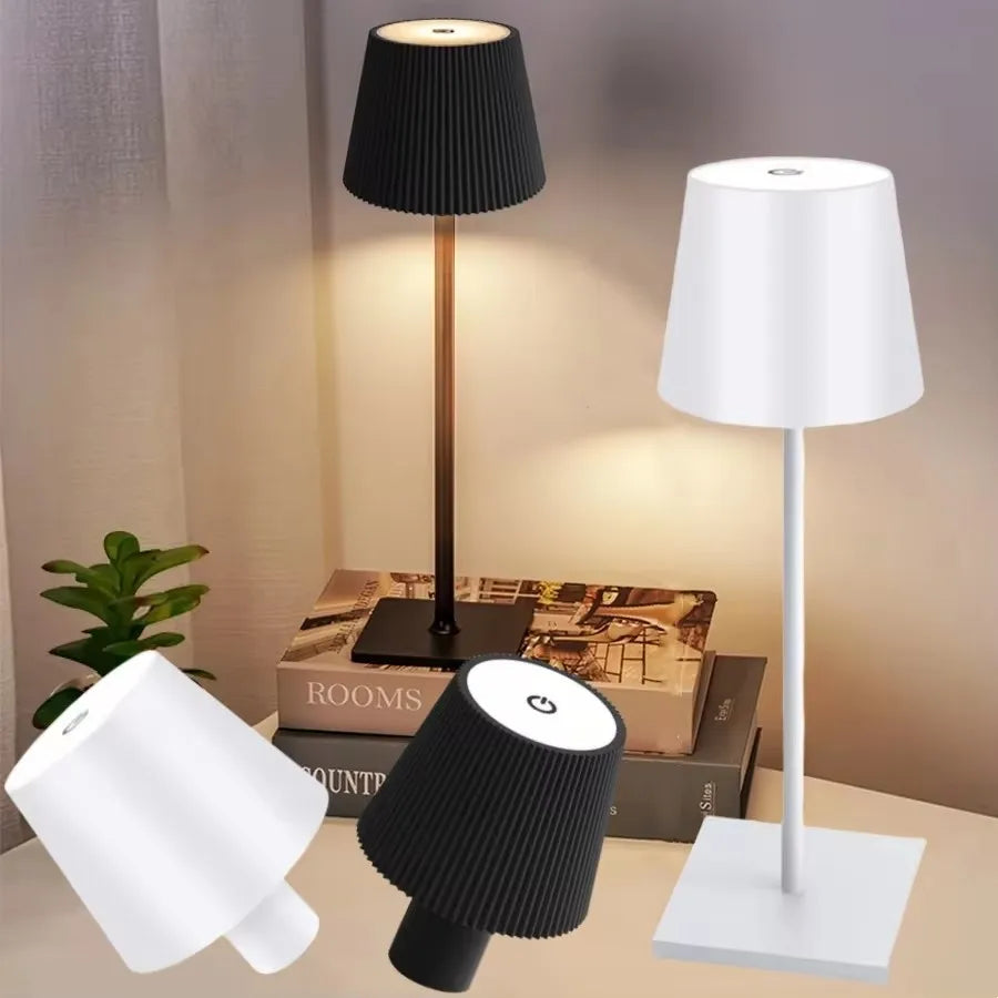 Rechargeable LED Desk Lamp with Touch Dimming Feature - Smarsty