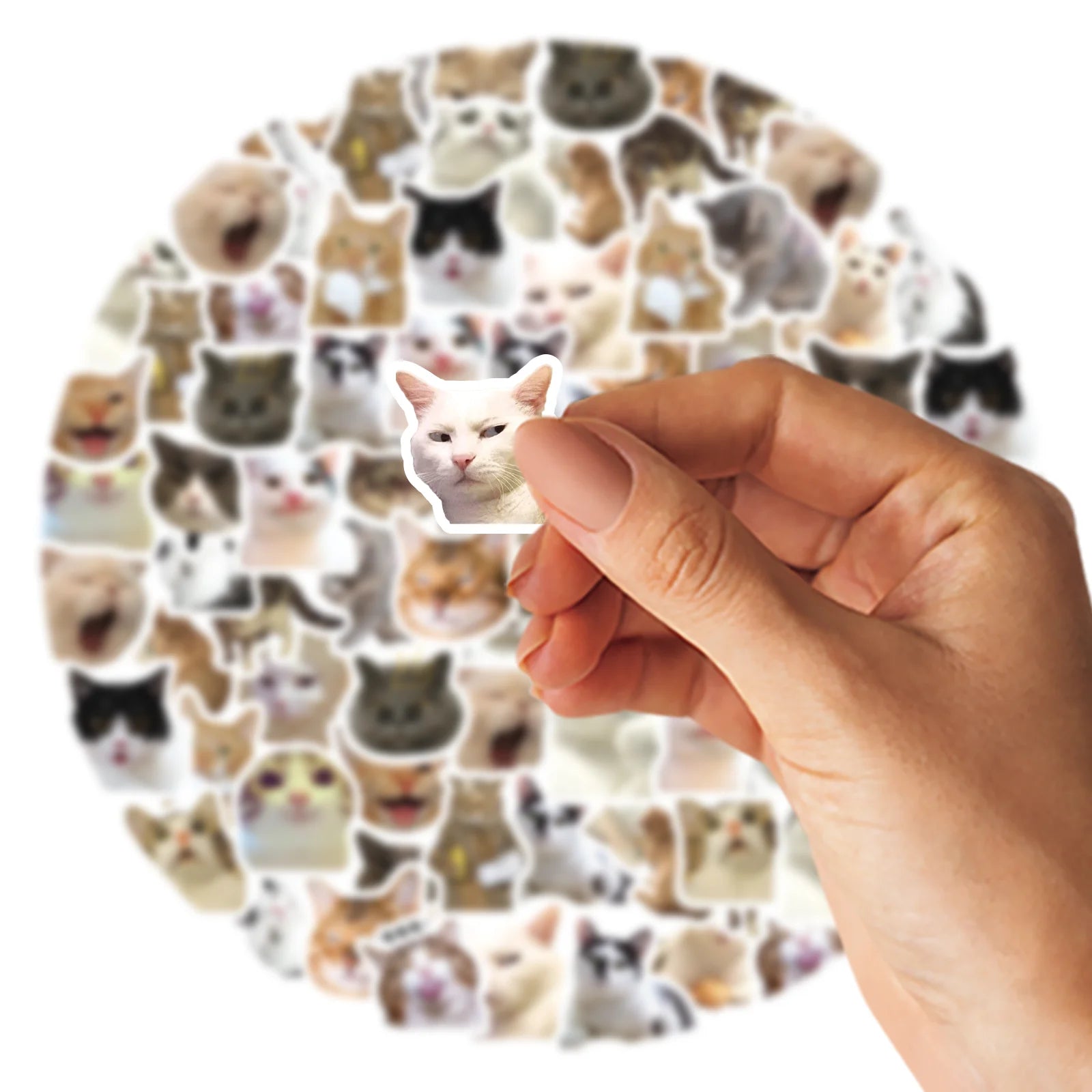 46pcs/Bag,Cat Stickers,Be for Suitcase Skateboard Luggage Laptop Phone Diy Sticke Decoration Stationery School Supplies Toys - Smarsty
