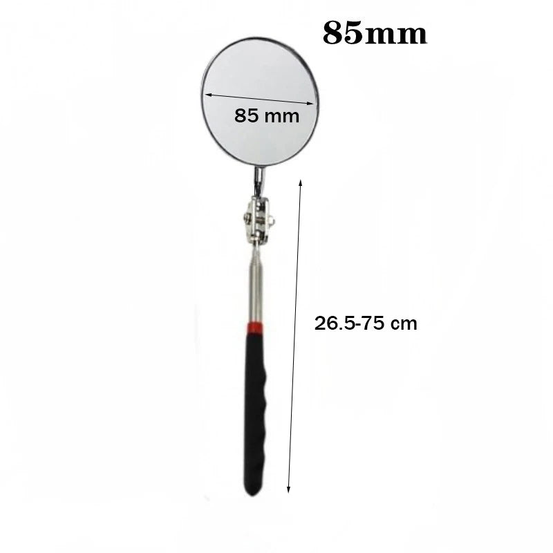 360° Inspection Mirror LED Light Telescoping Mirrors Extend Mechanic Tools Inspection Mirror Telescopic Handle Repairing Tools - Smarsty