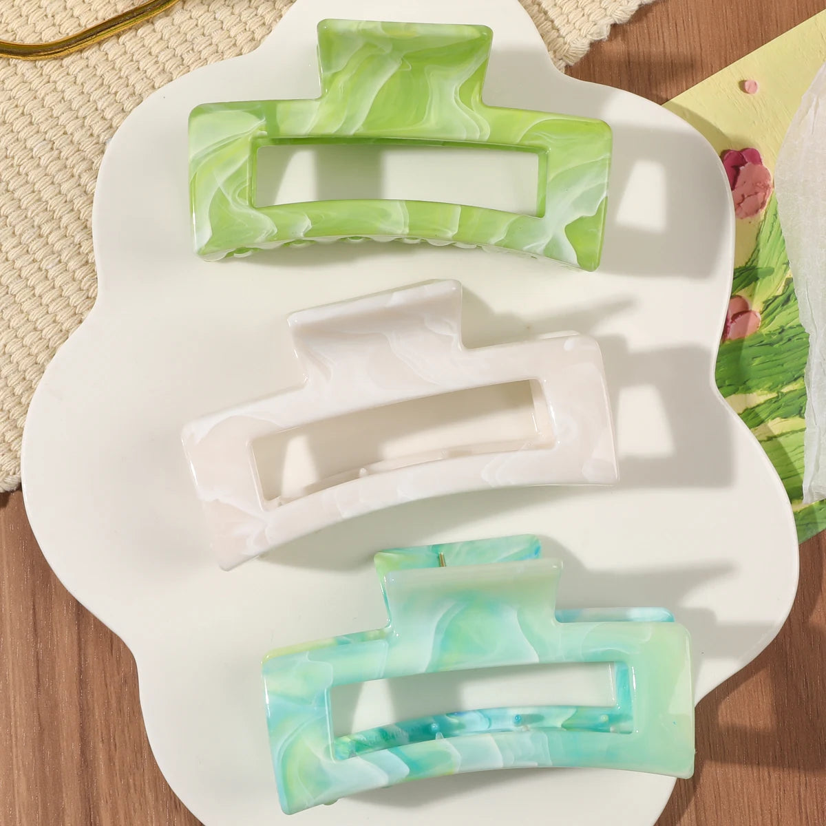 Hair Claw Clips Strong Hold Nonslip For Thick Hair - Smarsty