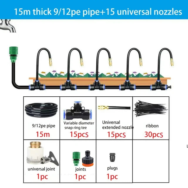 Universal Automatic Irrigation Sprinkler Kit for Efficient Watering - Smarsty