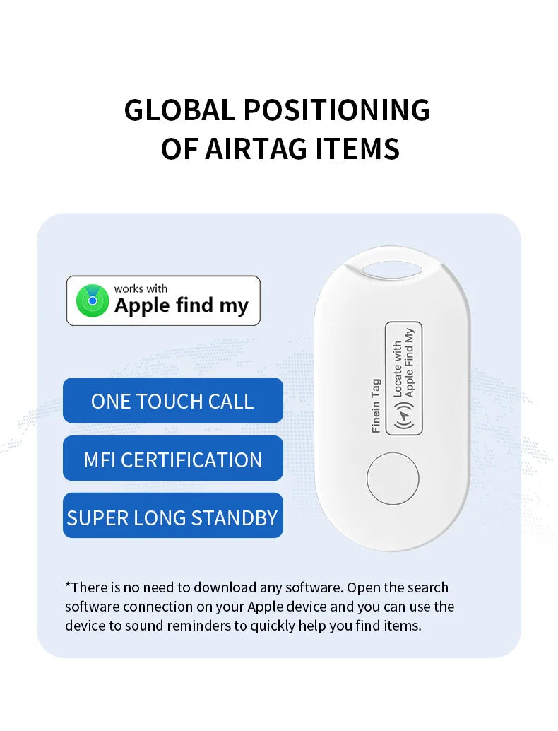 Mini GPS Tracker with Bluetooth Range for Easy Item Location - Smarsty
