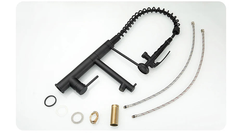 Chrome Brass Kitchen Faucet with Pull Out Spray - Smarsty