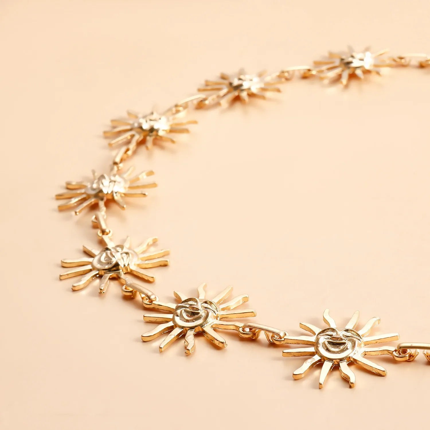 Bohemian Metal Smiley Face Body Chain for Summer Fashion - Smarsty