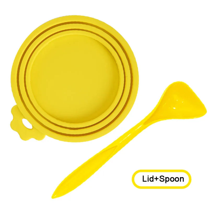 Reusable Pet Food Can Cover and Spoon Set - Smarsty