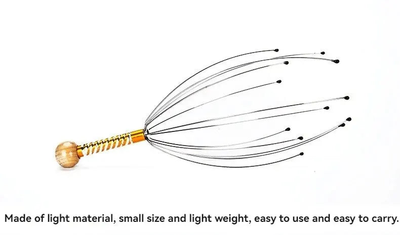 Stainless Steel Octopus Head Massager for Ultimate Relaxation - Smarsty