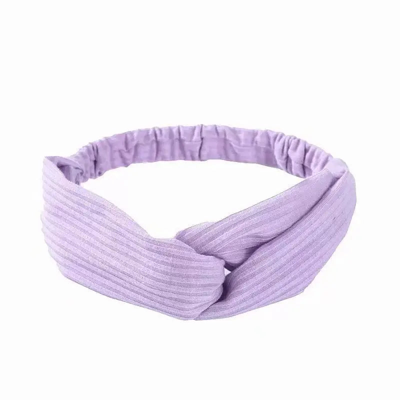 Boho Soft Elastic Headband For Women Vintage Cross Knot - Smarsty