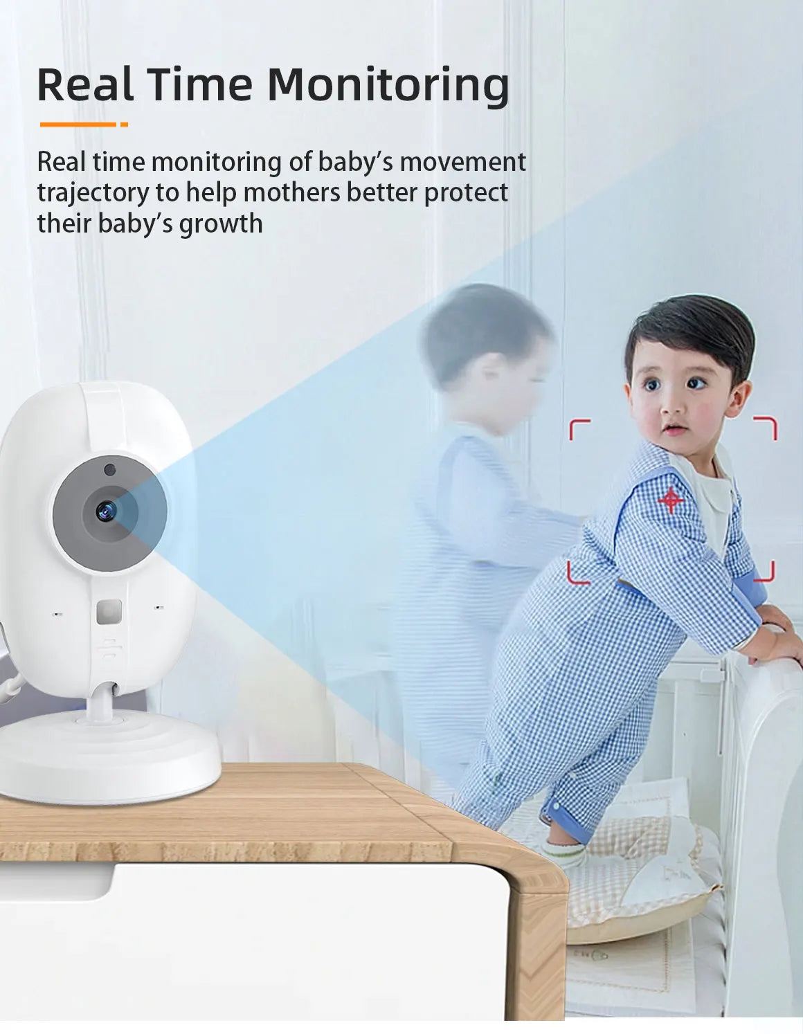 Cdycam New 3.5 inch Wireless Video Baby Monitor Night Vision Temperature Monitoring 2 Way Audio Talk Baby Nanny Security Camera by Smarsty