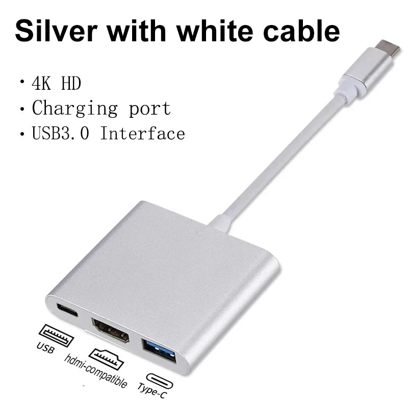 USB C Hub UltraHD HDMI Adapter Includes USB 3.0 Port