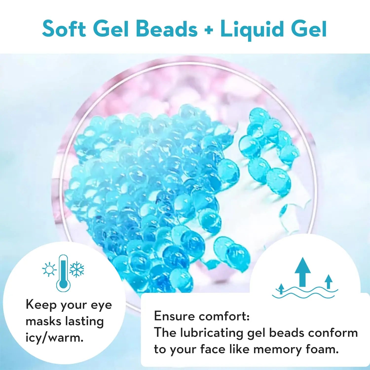 Cooling Gel Eye Mask for Puffiness Relief and Comfort - Smarsty