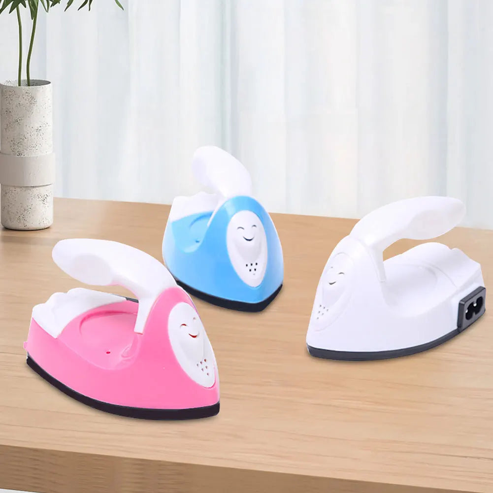 DIY Small Heat Press Iron Portable Electric Mini Travel Iron Versatile Rapid Heating-Up for Hot Drilling Name Cloth Stickers
