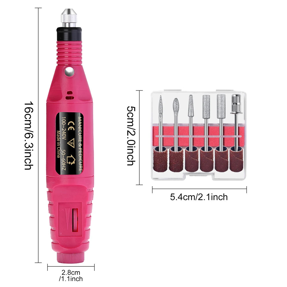 YIKOOLIN Electric Nail Drill Machine Kit for Perfect Manicures - Smarsty