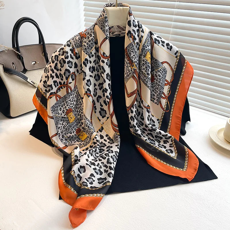 Luxury Women's Spring Polyester Scarf Soft Smooth Shawl - Smarsty