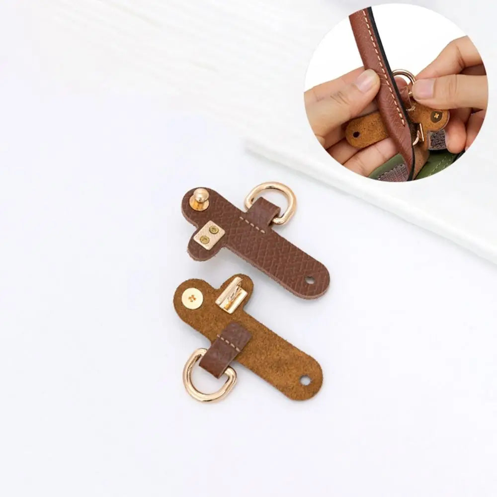 Handbag Transformation Accessories for Longchamp Mini Bag Strap Punch-free Genuine Leather Shoulder Strap Conversion Hang Buckle