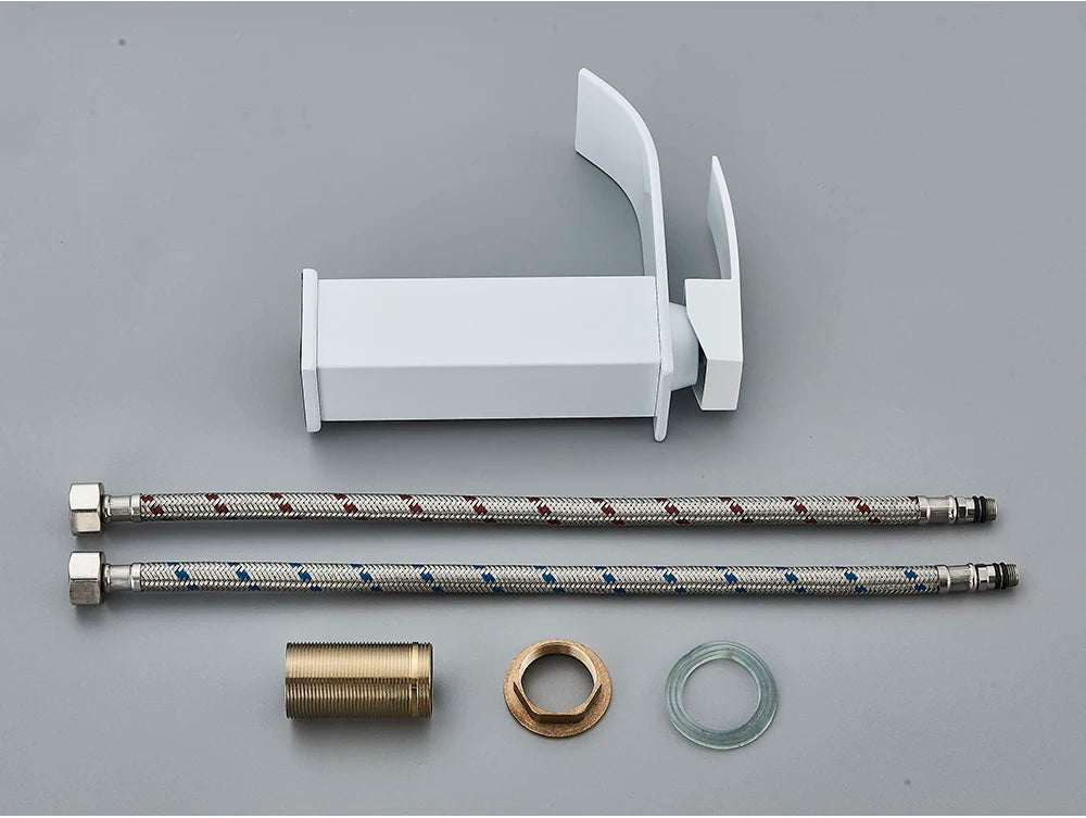 Brushed Gold Waterfall Bathroom Sink Faucet Mixer - Smarsty