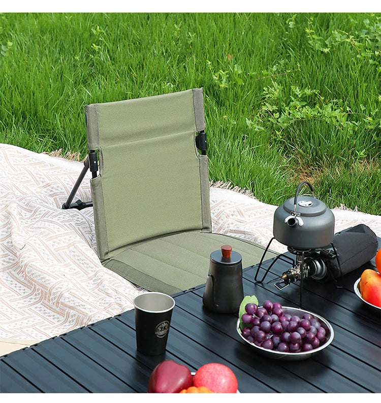 TARKA Camping Single Lazy Chair Park Backrest Relaxing Chairs Lightweight Folding Chairs Outdoor Foldable Beach Picnic Chairs